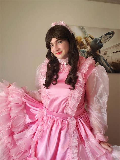 Sissy Long Frilly Pink Dress 12 Pics Xhamster