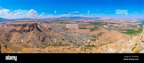 Aerial View Of Hamam Village From Mount Arbel In Israel Stock Photo Alamy