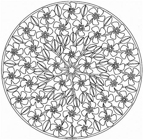 Coloriage Mandala Fleurs Imprimer