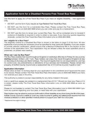 However, there is no special information available on the official. Tn Disability Bus Pass Application Form - Fill Online ...
