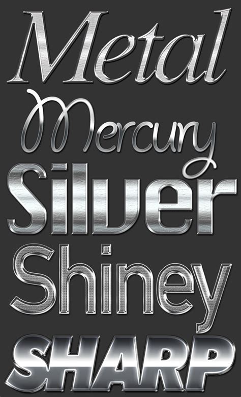 Precious Metal Text Styles By Xstortionist On Deviantart