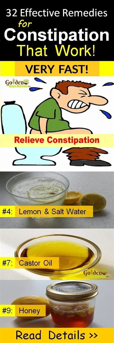 32 Effective Home Remedies To Relieve Constipation Immediately And