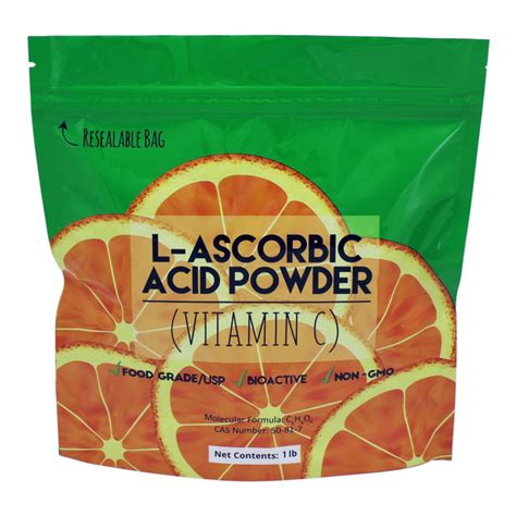 1 Lb Bag Of L Ascorbic Acid Powder 99 Food Grade Usp36bp2012