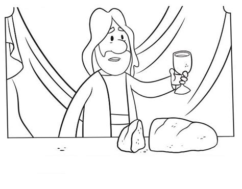 The Last Supper Coloring Page Jesus Coloring Pages Pr