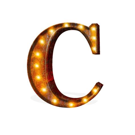 Last active oct 1, 2017. 24" Letter C Lighted Vintage Marquee Letters (Rustic ...