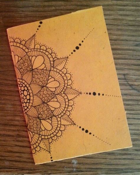 Free 17 page pdf zentangle step by step patterns to get you started. Diy notebook in rice paper. Zentangle design | Portada de cuaderno de dibujos, Cuadernos de ...