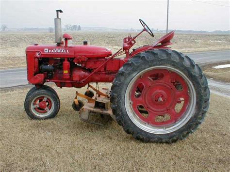 1950 Farmall Super C With Woods Belly Movwer