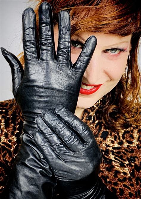 Elegant Gloves Leather Gloves Sonia Vintage Leather Bdsm Redheads Gemini Ladies Gloves Latex