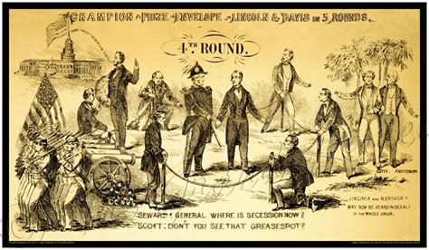 Civil War Print Round 4 Abraham Lincoln Versus Jefferson Etsy