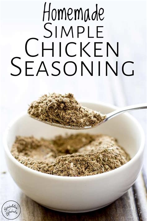 This Homemade Simple Chicken Seasoning Herb Blend Is An Aromatic Blend
