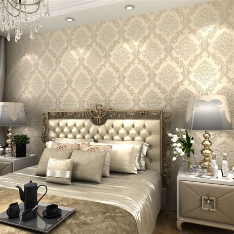 European Luxury Classic Nonwovens Relief Texture 3d Wallpaper Murals