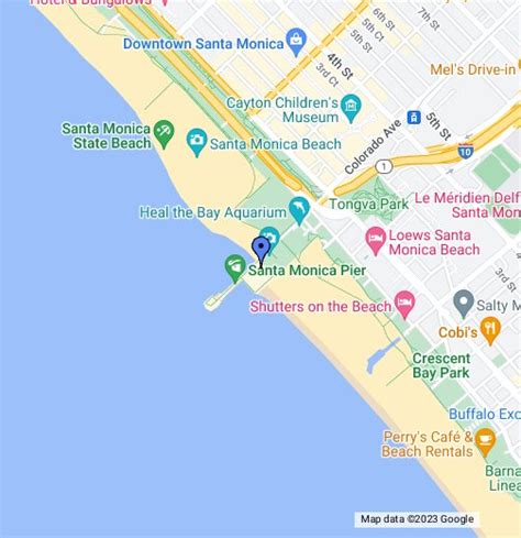 Santa Monica Pier Map Campus Map
