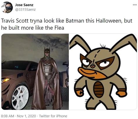 Travis Scotts Batman Costume Know Your Meme Vision Viral