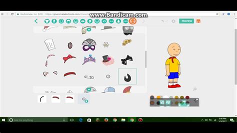 How To Make Caillou In Goanimate Youtube
