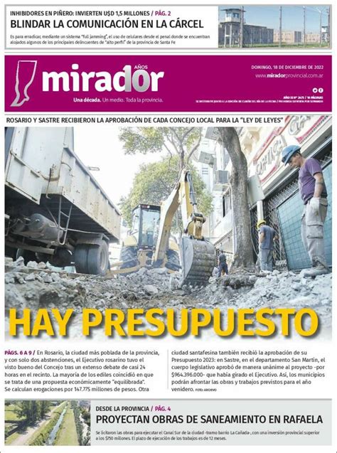 Periódico Mirador Provincial Argentina Periódicos De Argentina