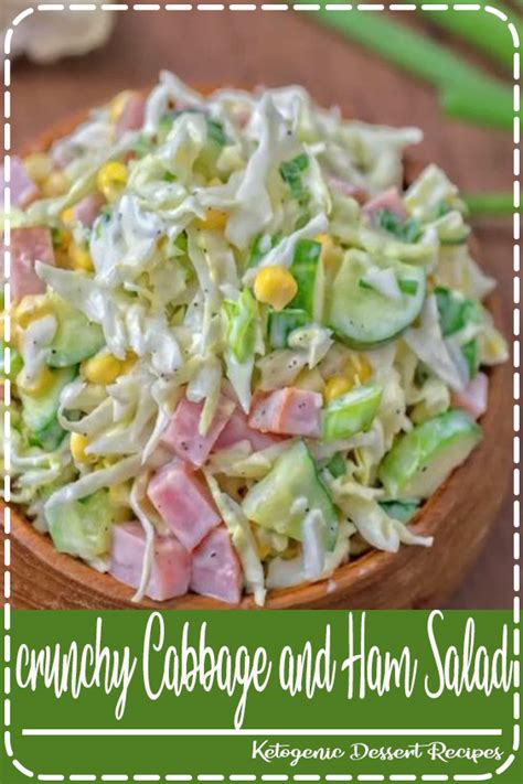 Crunchy Cabbage And Ham Salad The Healthy Chef