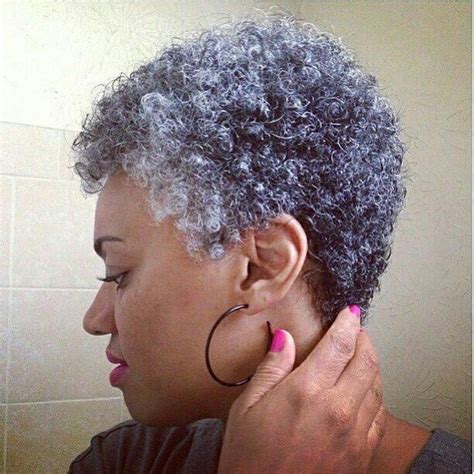 hottest short haircuts for gray hair for black american women over 50 natural hair styles