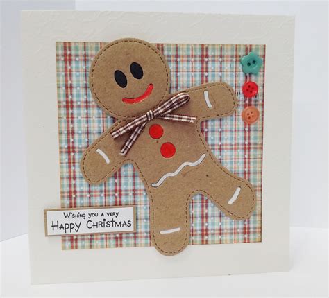 Christmas Card Sizzix Gingerbread Man Gingerbread Cards Christmas