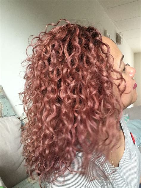 To keep up with trends and. Rose gold curly hair. Hizihair | Colored curly hair, Curly hair styles naturally, Dyed curly hair