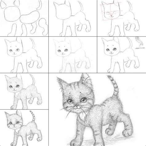 How To Draw A Kitten Easily