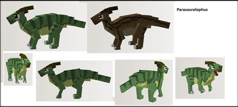 Parasaurolophus Minecraft Model By Bluestreak On Deviantart