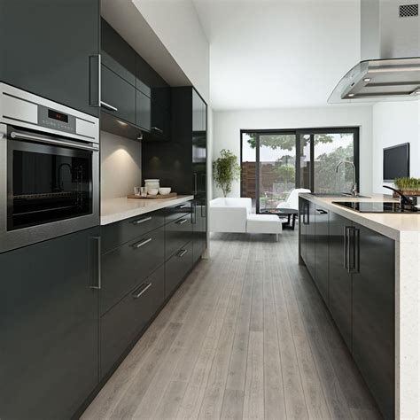 The Shiny Modern Kitchen Cabinets Q House
