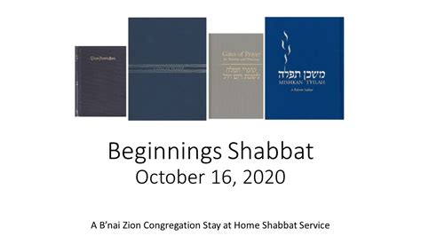 Beginning Again Shabbat Evening Service October 16 2020 Youtube