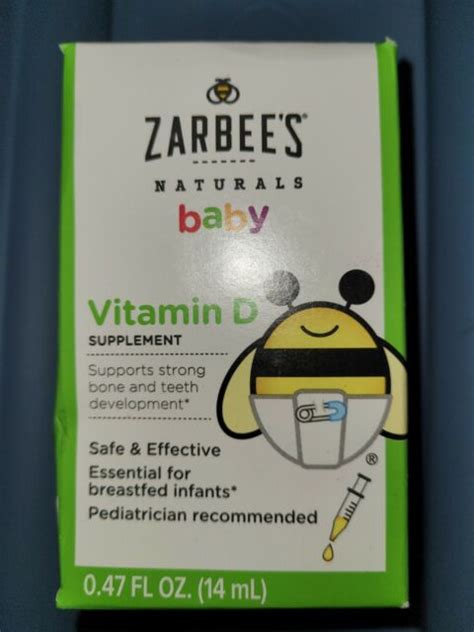 Zarbees Naturals Baby Vitamin D Supplement 047oz 14ml For Sale Online