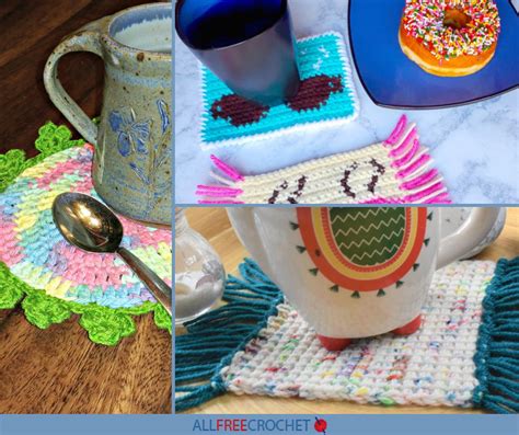 17 Free Crochet Mug Rug Patterns