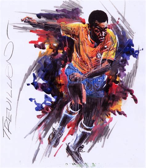 Paul Trevillion Exhibition See Drawings Of Bobby Moore Pele