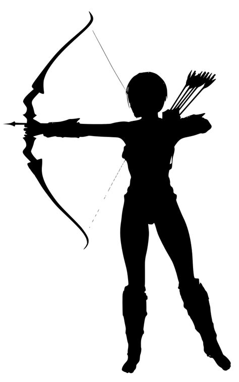Svg Archery Delivering Woman Elegant Free Svg Image And Icon Svg Silh