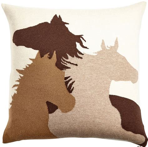 Arabella Rani Taupe Horse Pillow Horse Pillow Horse Room Decor