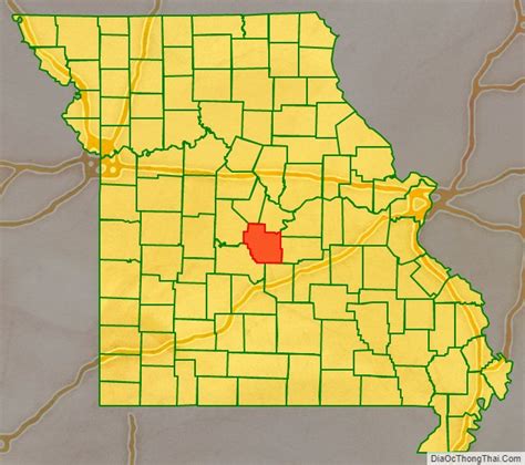 Map Of Miller County Missouri