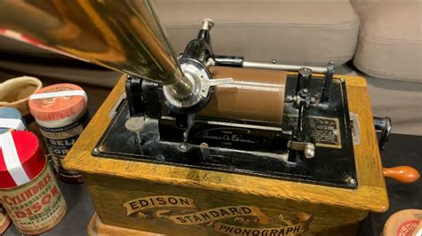 An Early Edison Wax Cylinder Phonograph Home Recording YouTube