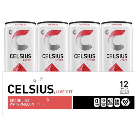 Celsius Sparkling Watermelon Functional Essential Energy Drink 12 Fl