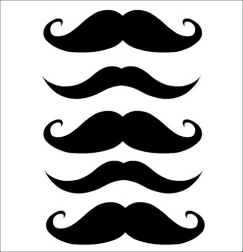 Mustache Printable Template
