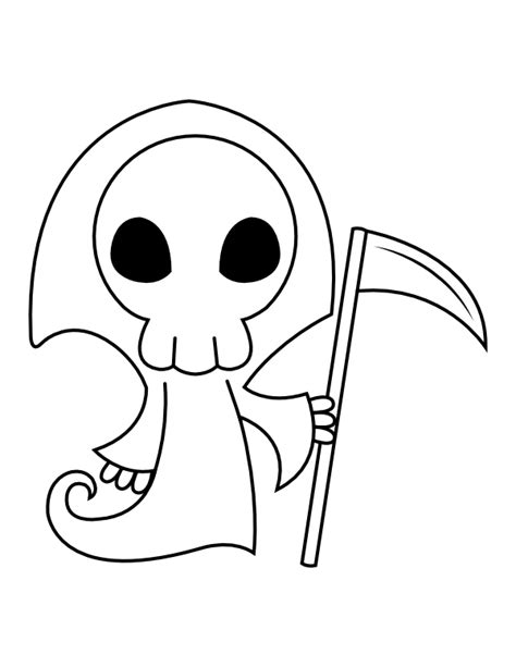 The Grim Reaper Coloring Pages