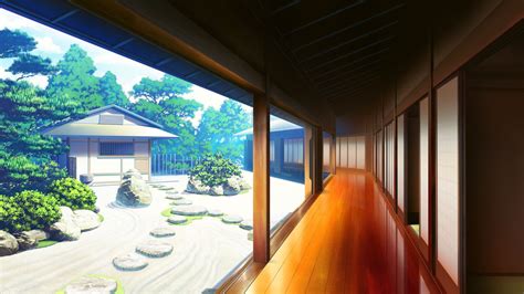 Anime House Wallpaper ~ Fall Hills House Landscape Autumn