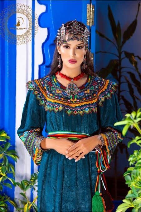 Algerian Woman In Traditional Kabyle Algerian Dress Most Beautiful