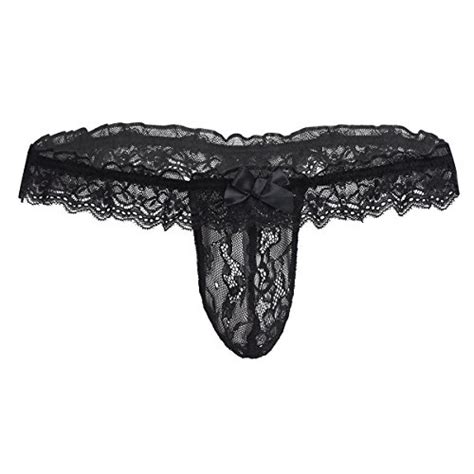 Buy Tiaobug Mens Sexy See Through Lace Open Butt Bikini G String Underwear Online At Desertcartuae