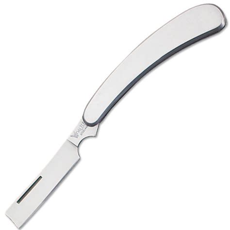 Stainless Steel Straight Razor Blade Folding Pocket Knife 6i
