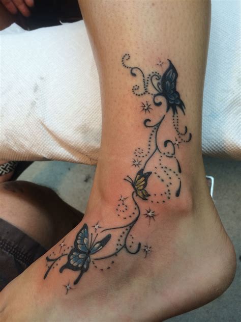 16 Flower Butterfly Foot Tattoos For Stunning Results