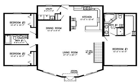 One Story Log Cabin Floor Plans Apoub