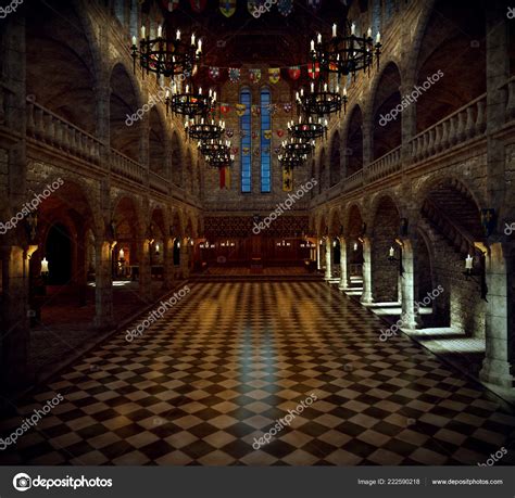 Fantasy Medieval Castle Great Hall Stock Photo By ©ravven 222590218