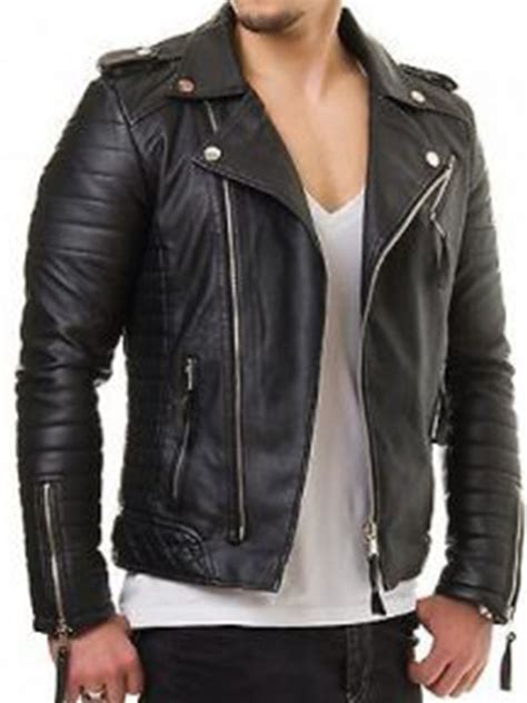 men s genuine lambskin leather jacket