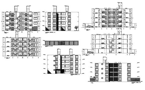 Drawing Of High Rise Building Autocad File Cadbull