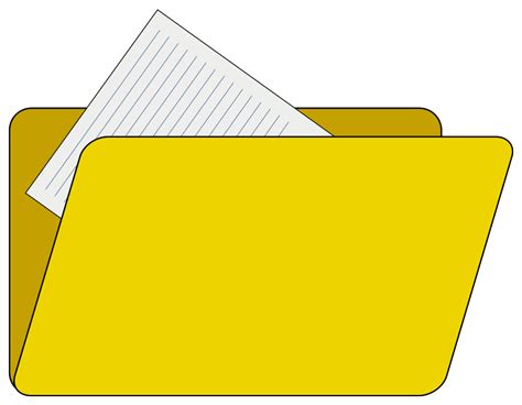 Folder With File Icon Clip Art At Vector Clip Art Online