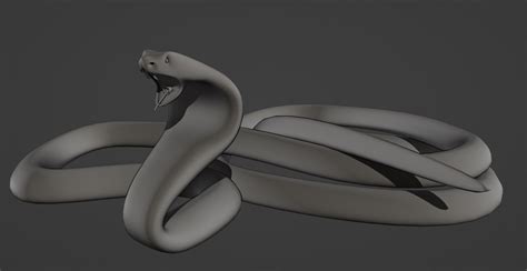 Artstation Blender Cobra Snake 3d Model