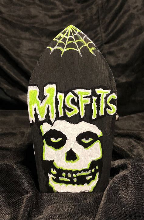 Misfits Hand Painted Mini Coffin Etsy
