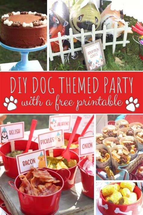 Adorable Diy Dog Themed Birthday Party Dog Themed Birthday Party